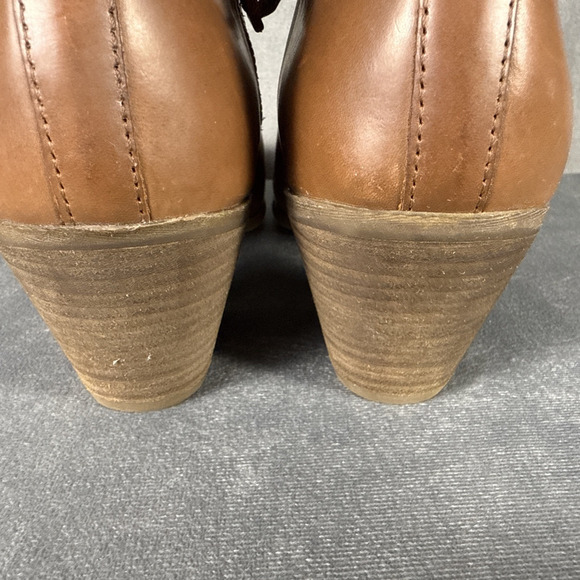 Frye Judith Double Zip Women's Wheat Brown‎ Leather Ankle Bootie 2.5 Heel 10M - Picture 11 of 16